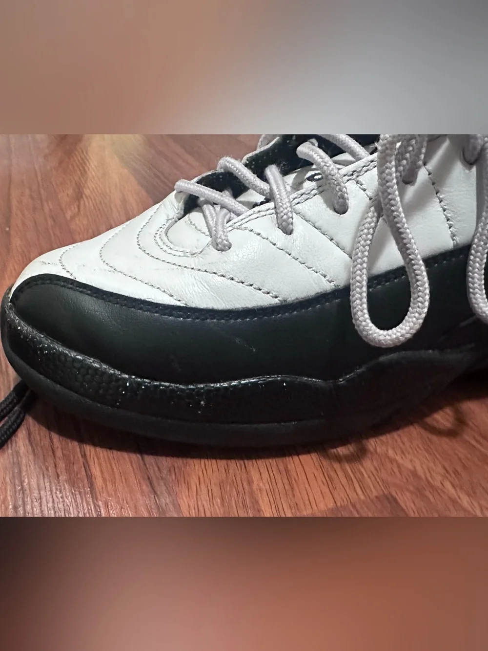 Jordan High-Top Sneakers in White and Black. Size 6.5 youth.